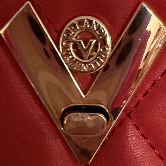 Valentino Orlandi Red Quilted Crossbody Bag - Picture 6 of 10